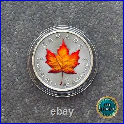 Maple Leaf 2020 Canada Canada 1 oz Silver Silver Colored Colored RARE