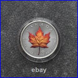 Maple Leaf 2020 Canada Canada 1 oz Silver Silver Colored Colored RARE