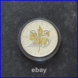 Maple Leaf 25th Anniversary 2013 Canada Canada Silver Silver 24kt Gold ONLY 250