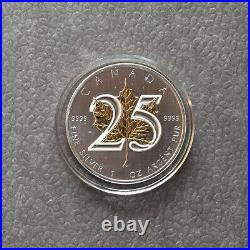 Maple Leaf 25th Anniversary 2013 Canada Canada Silver Silver 24kt Gold ONLY 250 2