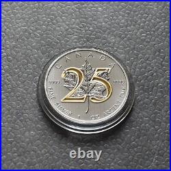 Maple Leaf 25th Anniversary 2013 Canada Canada Silver Silver 24kt Gold ONLY 250 3