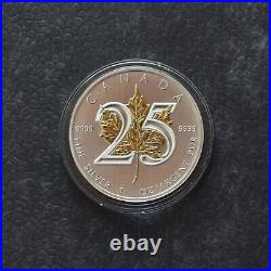 Maple Leaf Anniversary 2013 Canada Canada Silver Silver 24kt Gold ONLY 250