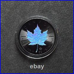 Maple Leaf Black Holographic 2023 Canada Canada Silver Silver CASE Certificate 250BU 2