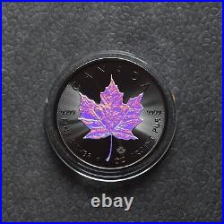 Maple Leaf Black Holographic 2023 Canada Canada Silver Silver Concert Case ONLY 250