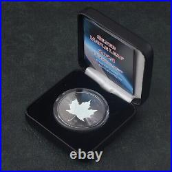 Maple Leaf Black Holographic 2023 Canada Canada Silver Silver Concert Case ONLY 250