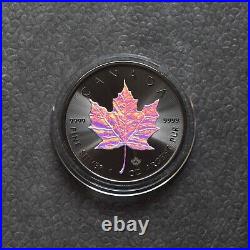 Maple Leaf Black Holographic 2023 Canada Canada Silver Silver Concert Case ONLY 250