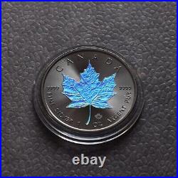 Maple Leaf Black Holographic 2023 Canada Canada Silver Silver Concert Case ONLY 250