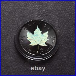 Maple Leaf Black Holographic 2023 Canada Canada Silver Silver Concert Case ONLY 250