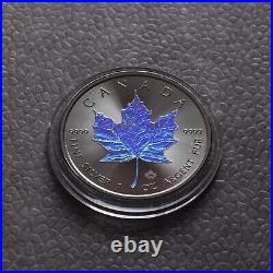 Maple Leaf Black Holographic 2023 Canada Canada Silver Silver Concert Case ONLY 250