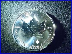 Maple Leaf INCUSE! 9999 Silver Coin limited, not produced any more since 2019