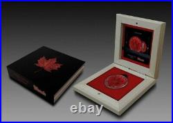 Maple Leaf Mosaic Space Red Edition 1 Oz Silver Coin Canada 2021