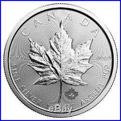 NEW 25x 2019 1oz Canadian Silver Maple Leaf bullion coins in mint tube (unc.)