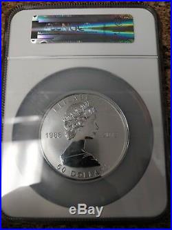 Ngc Silver Pf 69 Reverse Proof 2013 Canada Maple Leaf S$50 25th Anniversary