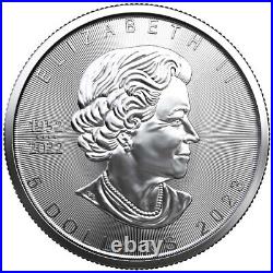 Presale Lot of 10 2023 $5 Silver Canadian Maple Leaf 1 oz BU