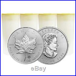 Presale Lot of 100 2020 $5 Silver Canadian Maple Leaf 1 oz Brilliant Uncircu