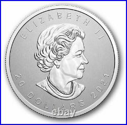 RCM $20 1 oz. Pure Silver Coin Super Incuse Silver Maple Leaf 2021 Pre-Order