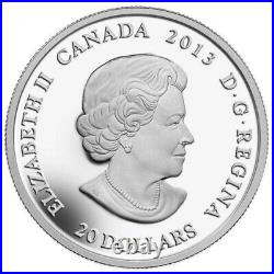 Rare 2013 Maple Leaf Impression 1 Oz. 9999 Fine Silver Coin $99.88 Obo