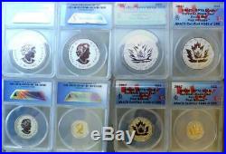 Reduced! 2017 4 Piece Set Canada Silver Maple Leaf $2, $3, $4, $5 Anacs Rp70