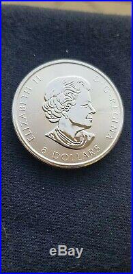 Roll of 2017 1.5 Troy Ounce Maple Leaf. 9999 Silver Coins 15 Coins/22.5 Ounces