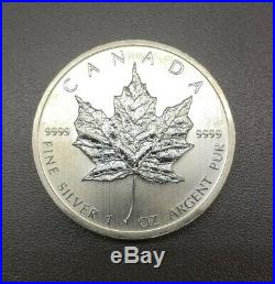 Roll of 25 2011 1 oz Canadian Silver Maple Leaf. 9999 Fine $5