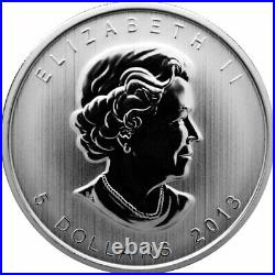 Roll of 25 2013 Canada 1 oz Silver Maple Leaf $5 Coins