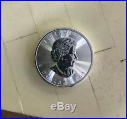 Roll of 25 2017 1 oz Canadian Silver Maple Leaf. 9999 Fine $5 Coin BU