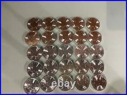 Roll of 25 2020 Canada 1 oz Silver Maple Leaf Coins BU