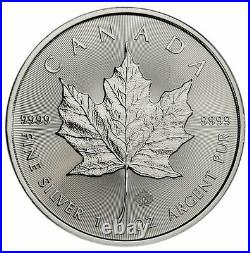 Roll of 25 2022 Canada 1 oz Silver Maple Leaf $5 Coins GEM BU SKU66244 PRESALE