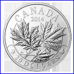 Royal Canadian Mint 2014 Majestic Maple Leaves Set of 3 $20 Pure Silver Coins