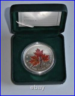 Set of 4 Canadian Coloured Silver Maple Bullion Coins (2001,2002,2003,2004)