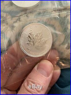Sheet Of Sealed Canada Maple Leaf Silver Titanic Privy Rare