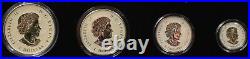Silver Proof Coins 4x Maple Leaf Tribute Canada Confederation Coin Set BOX + COA