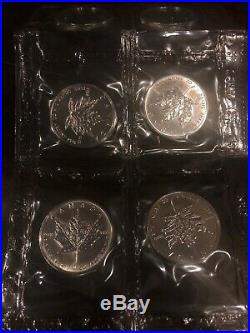 Ten RCM 1997 Canadian $5.9999 Pure Silver Maple Leaf One Oz Original Seal