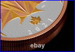 The 2021 5oz Silver Proof Maple Leaf from The Royal Canadian Mint