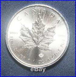 Twenty Five (25) 2014 Silver Maple Leaf Coins 1 Oz Bullion (25 Oz) Lot C29