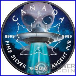 UFO Maple Leaf 1 Oz Silver Coin 5$ Canada 2018